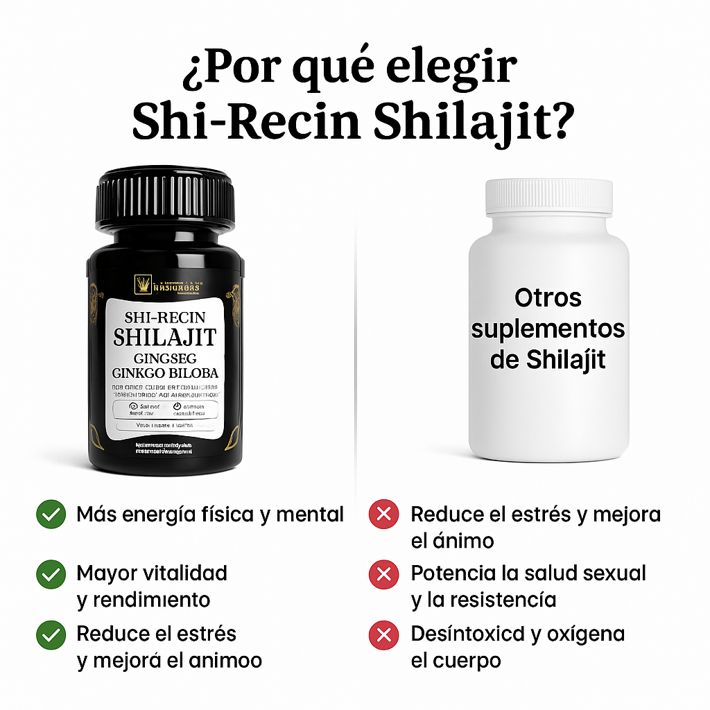 Shi-Recin Shilajit - Fórmula completa