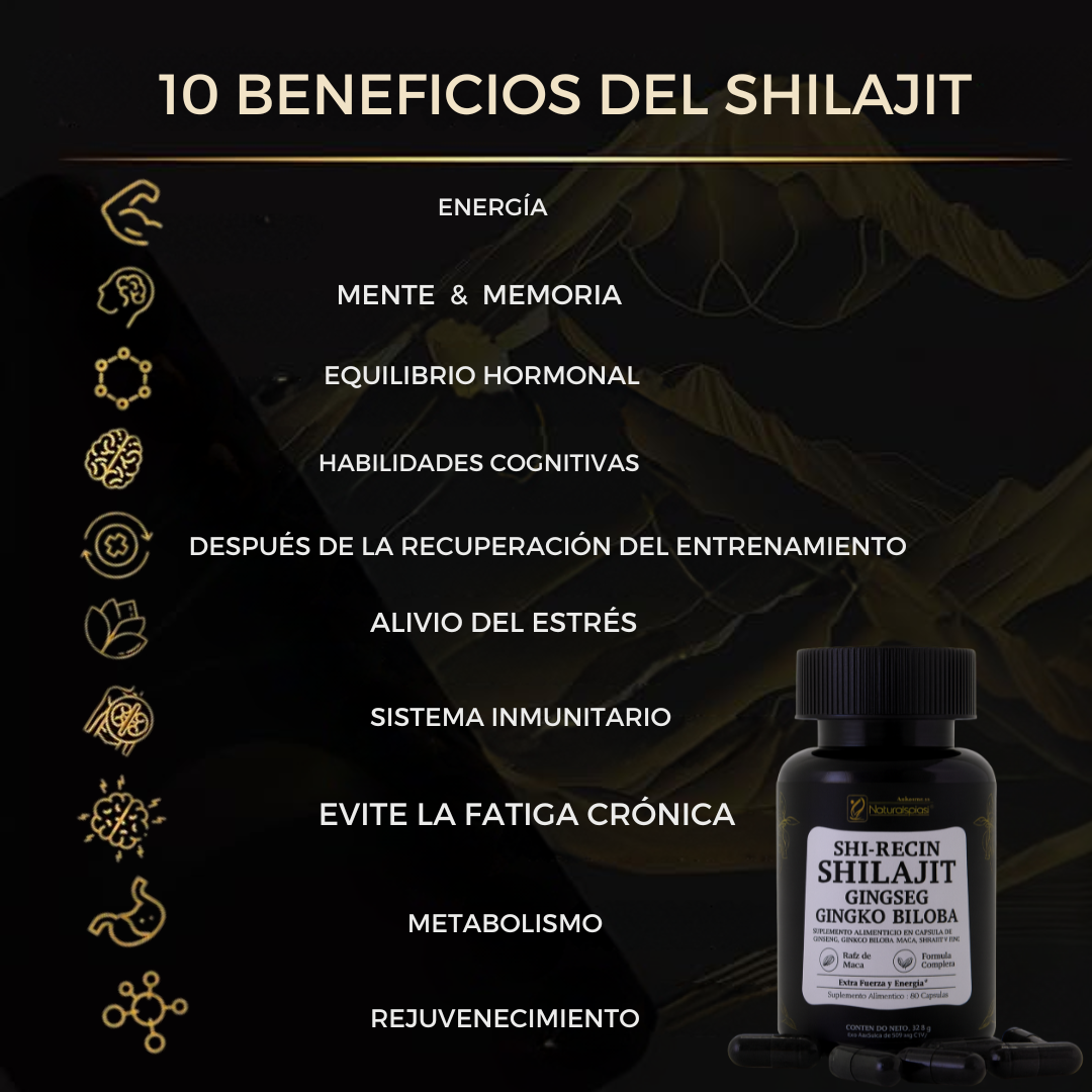 Shi-Recin Shilajit - Fórmula completa