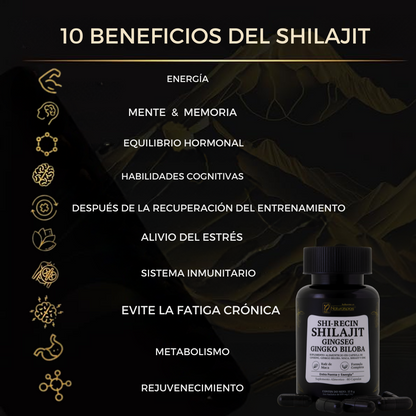 Shi-Recin Shilajit - Fórmula completa