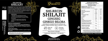 Shi-Recin Shilajit - Fórmula completa